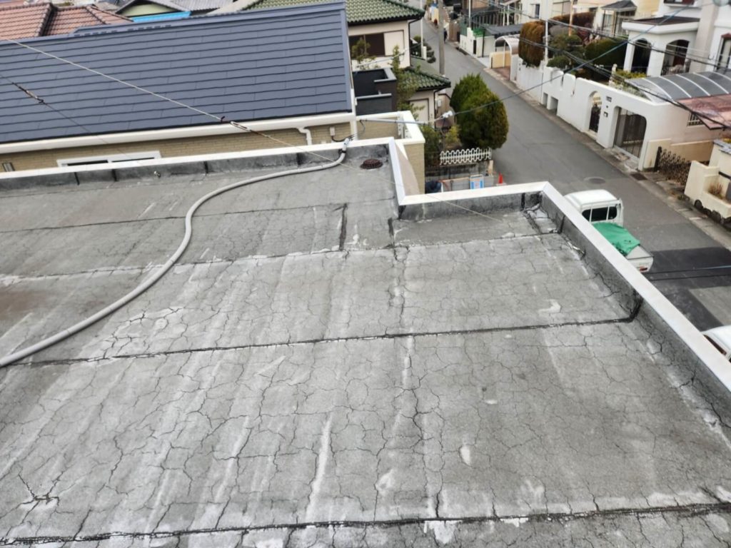 屋上防水の劣化状況診断